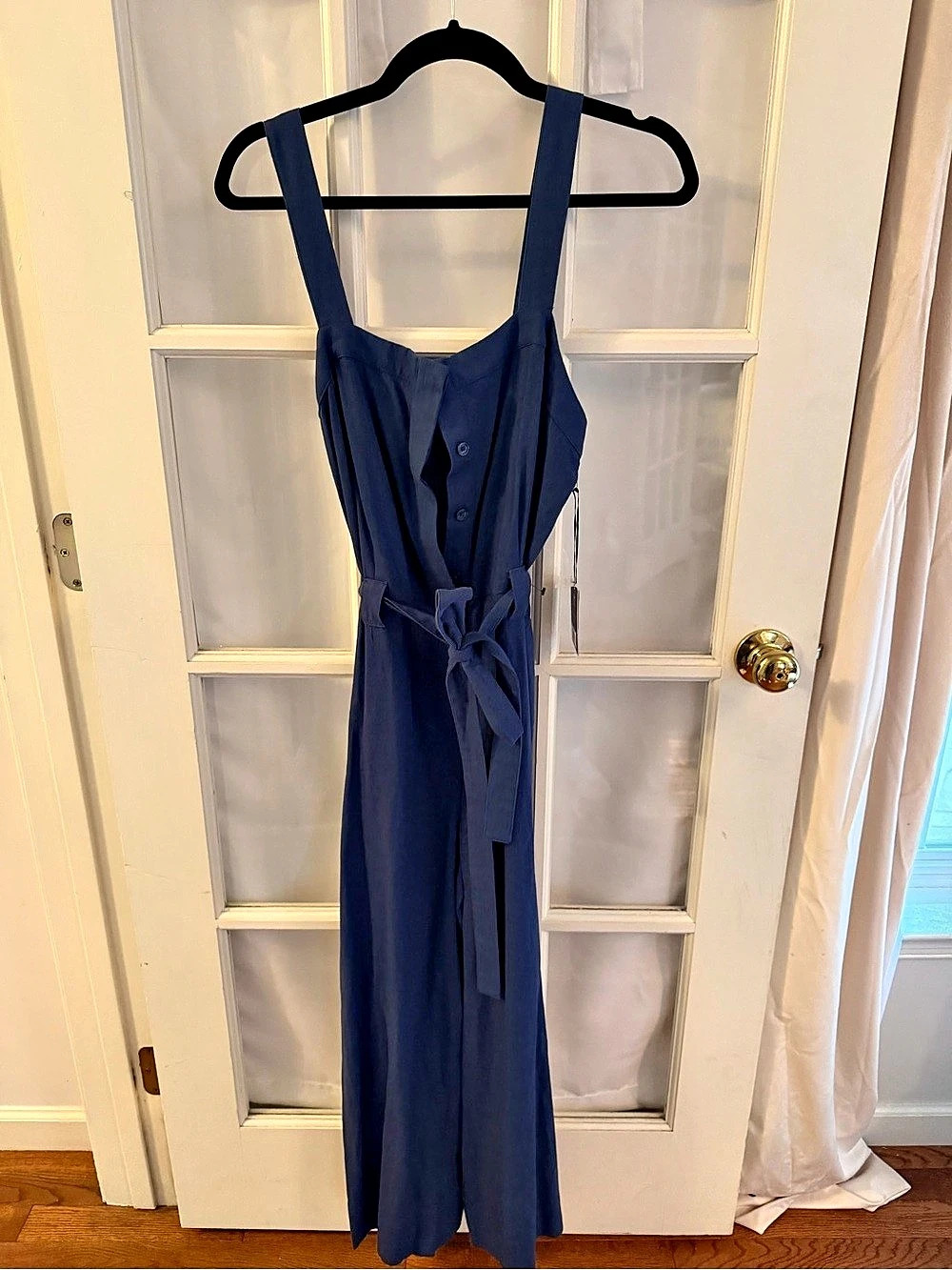 Simply Vera Wang Sleeveless Jumpsuit Wide Leg Jumpsuit in Blue Size Medium NWT